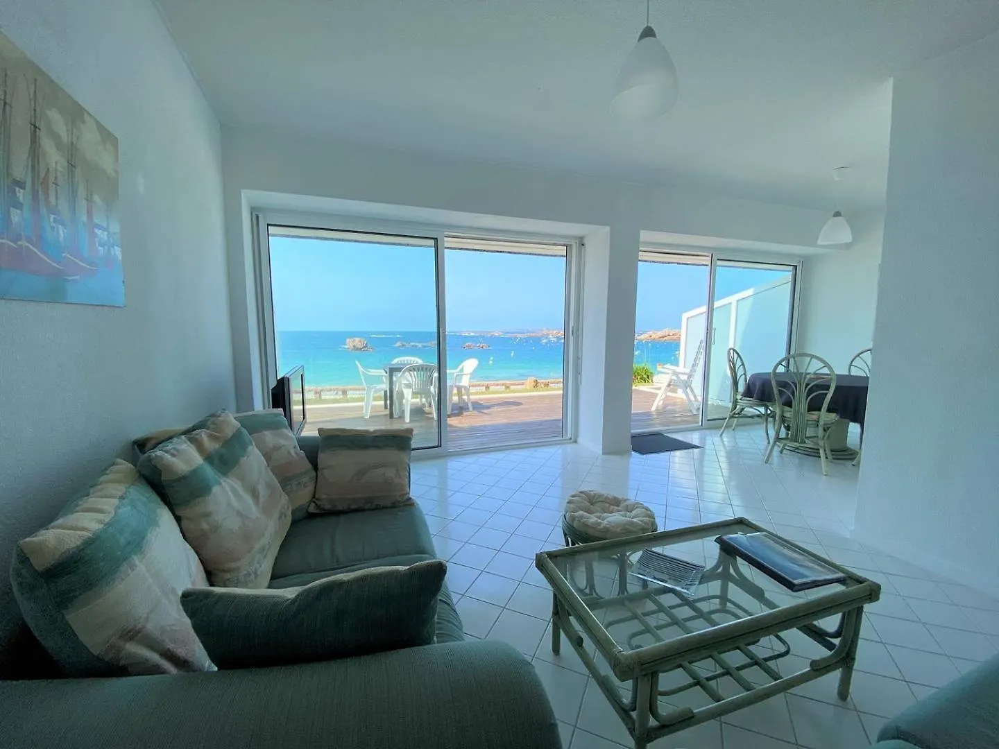 Appartement Vue Sur Mer Avec Terrasse, Plage Greve Blanche Tregastel - Ref 791